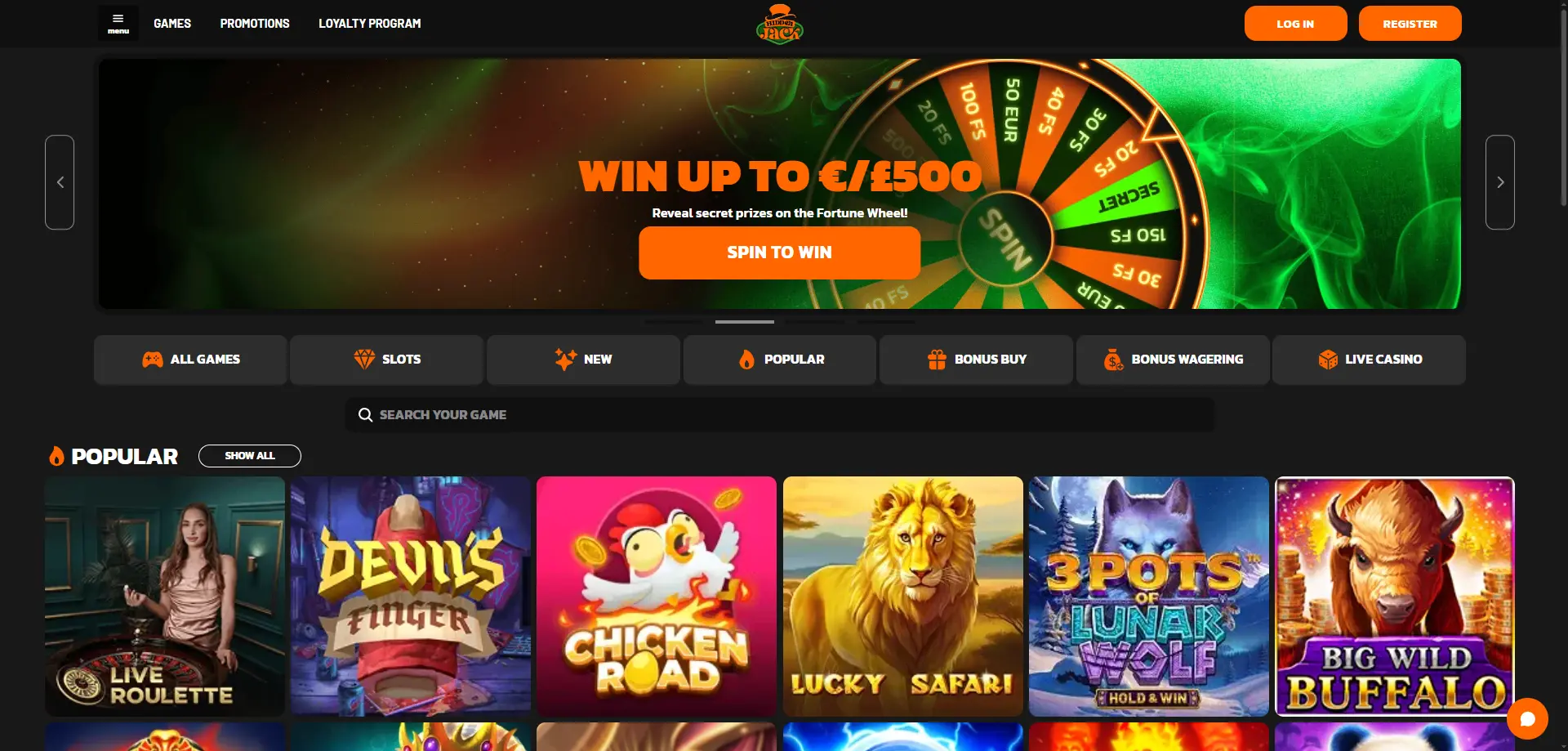 HiddenJack Casino voor Welkomstbonussen, Games en Crypto Opnames image 2